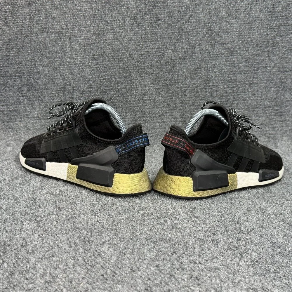 Adidas NMD R1 V2 Running Shoes Boys Size 6 Black Retro Athletic Training Sneaker